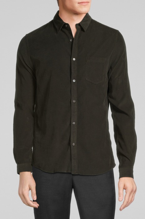 KHAKI NEEDLECORD REGULAR SHIRT KHAKI 1