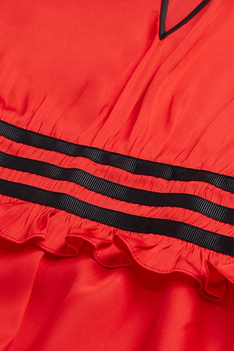 SHORT SLEEVELESS DRESS RED 2