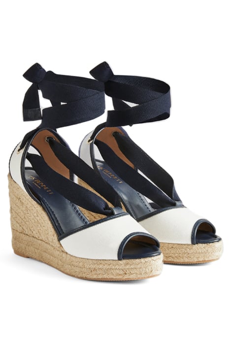 CS CHIARA TIE ESPADRILLE NAVY/CREAM 2