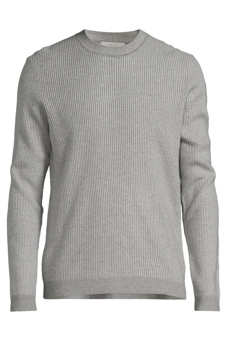 GREY WAFFLE KNIT SWEATER GREY 3