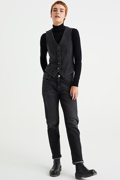 5POCKET HIGH WAIST LIGHT GREY 3