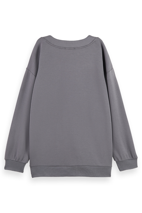 OVERSIZED JERSEY BOMBER JACKET DARK GREY 5