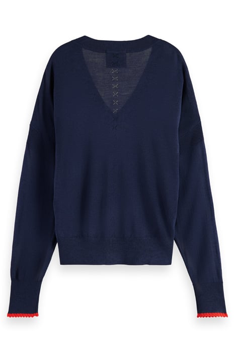 RELAXED V-NECK PULLOVER NIGHT 2