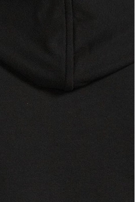 BLACK HIGH NECK HOODED T-SHIRT BLACK 5