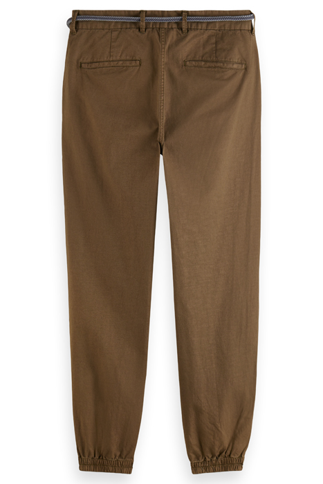 SEASONAL - RELAXED FIT GARMENT-DYED LINEN-BLEND CHINO JOGGER 4