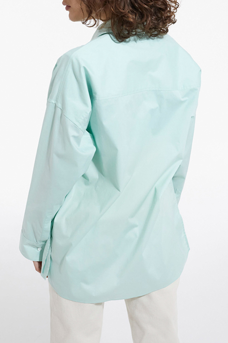 LONG-SLEEVED TURNED-UP SHIRT GREEN 2