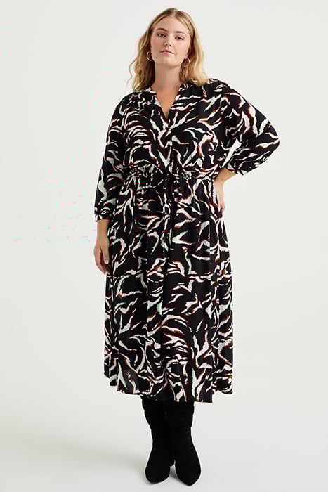 DRESS MID LENGTH BLACK 1