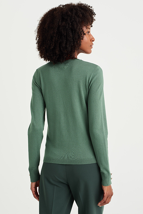 KNITTED CARDIGAN MOSS GREEN 2