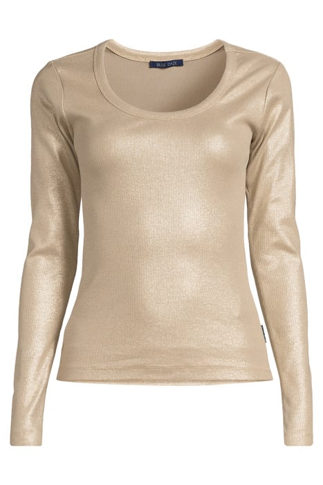 RIB LONG SLEEVE TEE CLAY 3