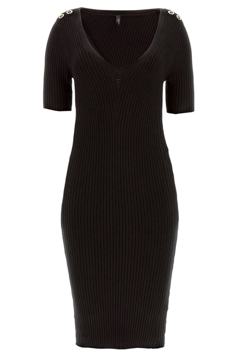 ALICE SS V NECK SWEA JET BLACK A996 3