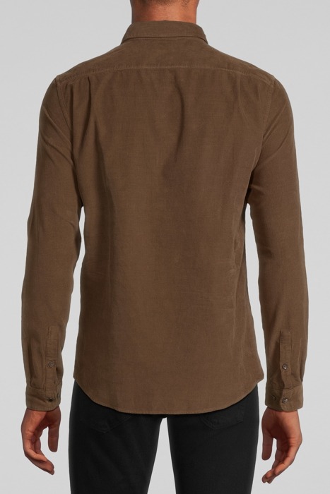 CAPPUCCINO NEEDLECORD REGULAR SHIRT CAPPUCINO 2