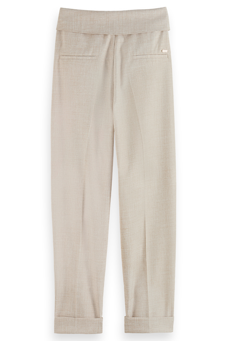 LILY - WAIST FLAP HIGH RISE TAILORED PANT SOFT ICE MELANGE 2