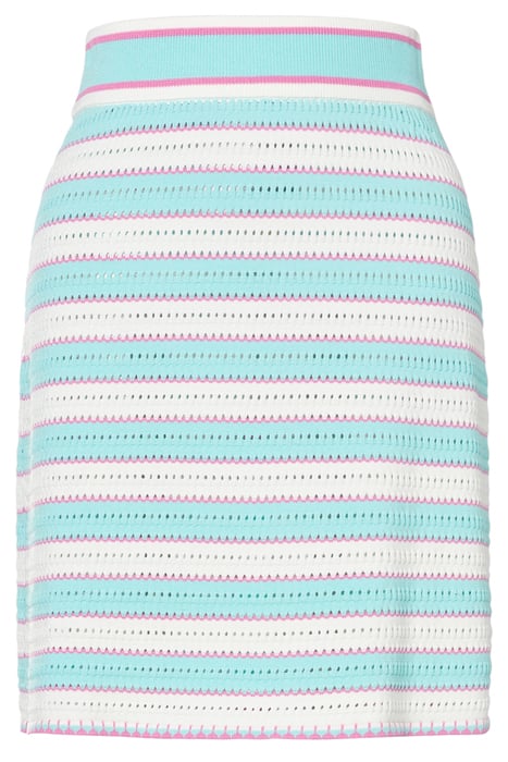 STRIPES VISCOSE BLEND MINISKIRT WHITE 3