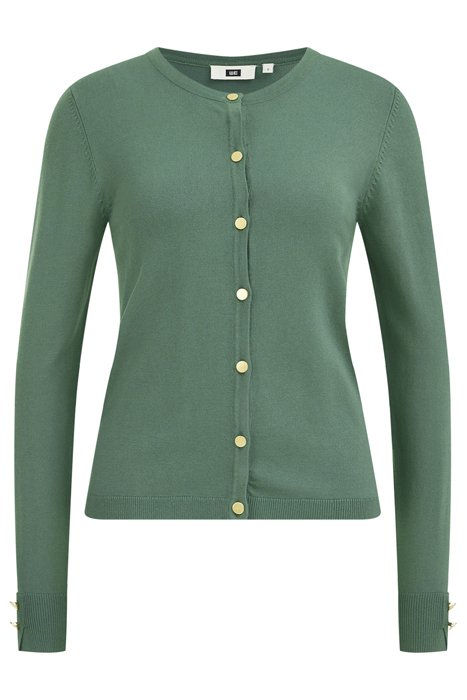 KNITTED CARDIGAN MOSS GREEN 4