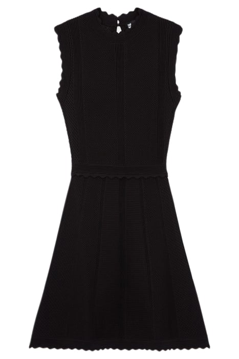 SHORT SLEEVELESS KNIT DRESS BLACK by The Kooples