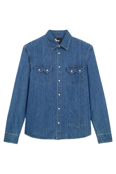 WESTERN BLUE DENIM SHIRT BLUE DENIM 5