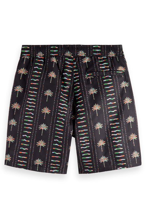 MID LENGTH SWIM SHORT ALL OVER PRINT MULTI PALMTREES 5