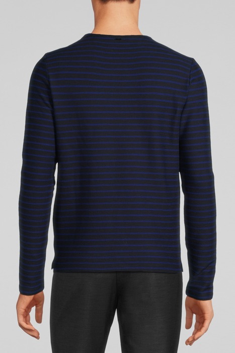 NAVY T-SHIRT WITH BLUE STRIPES NAVY 2