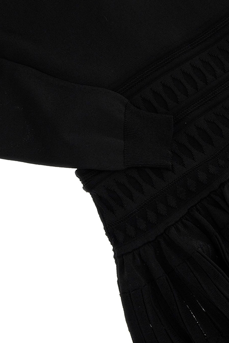 TEMPO HIGH NECK SWEA JET BLACK MINI DRESS 6