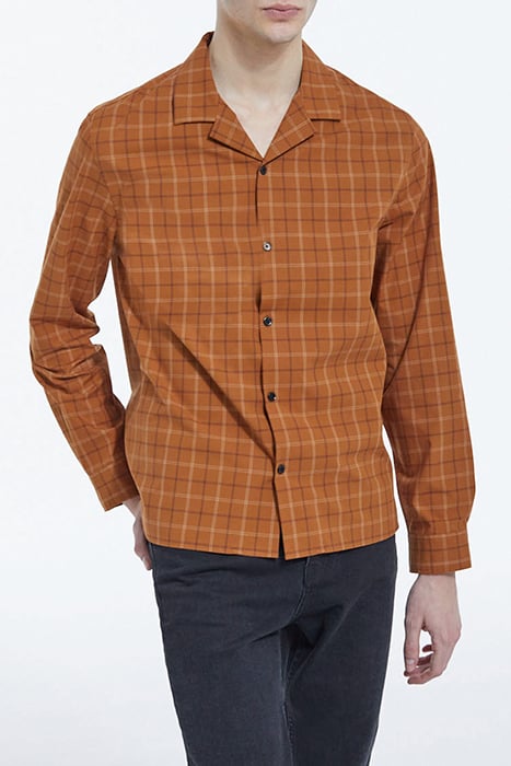 SHORT-SLEEVED SHIRT WITH EMBROIDERY DETAILS ROUILLE by The Kooples