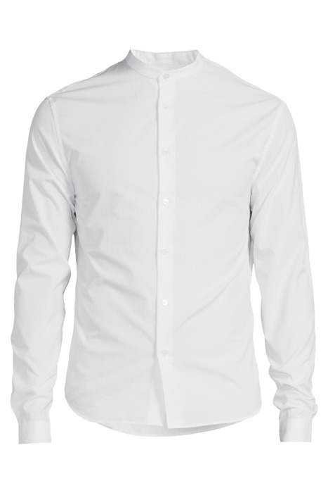 LONG SLEEVED SHIRT CLASSIC OFFICER COLLAR WHITE 3