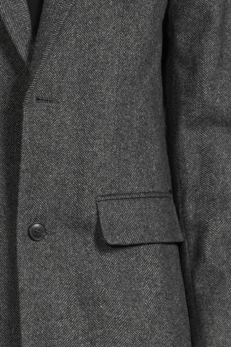 CHARCOAL SEMI-PLAIN COAT ANTHRACITE 4