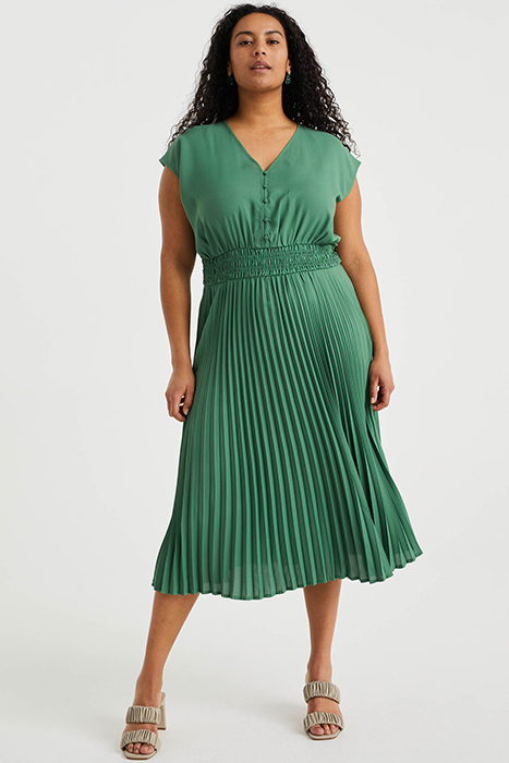 DRESS MID LENGTH GREEN 1