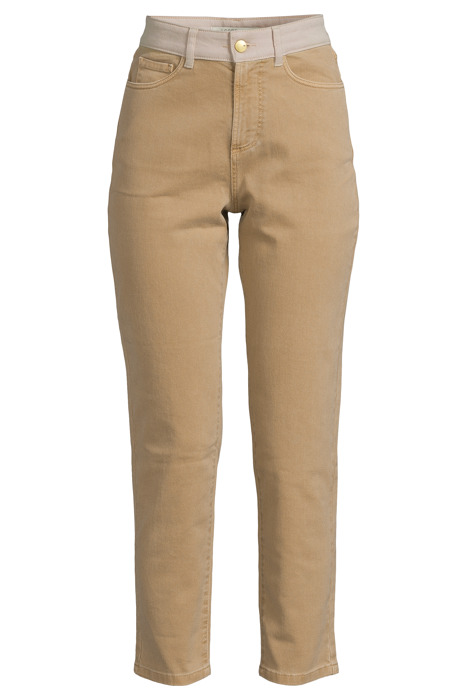 ECRU BOYFIT JEANS WITH TWO-TONE DETAILS 3