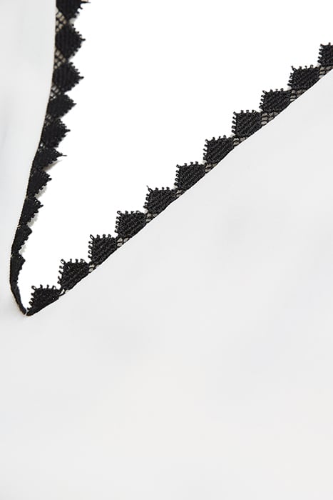 SLEEVELESS TOP WITH LACE DETAIL ECRU 2