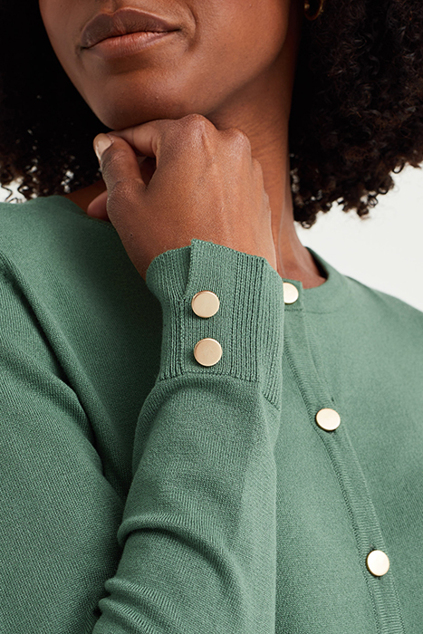 KNITTED CARDIGAN MOSS GREEN 5