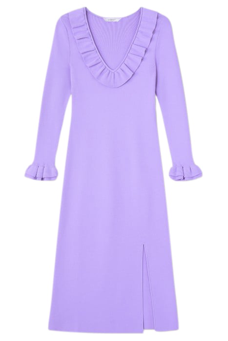 DR GRACE- V NECK FRILL VIOLET 4