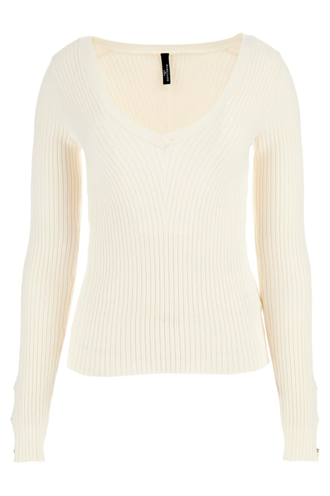 MARCIANO BY GUESS ALICE LS VN SWEATER PALE PEARL 4