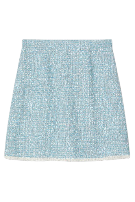 SK KARIS TWEED SKIRT BLUE/CREAM 3