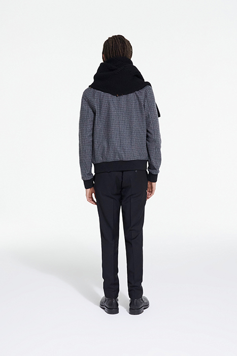 ZIPE JACKET WITH BACK POCKETS GREY BLACK 4