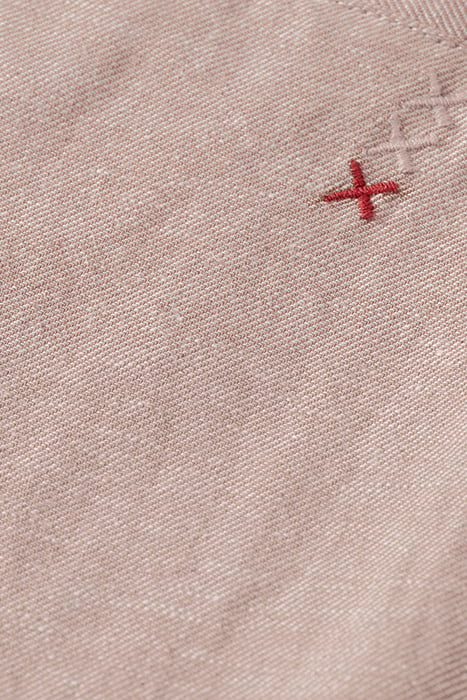 FAVE - COTTON/LINEN TWILL BERMUDA DRIFTWOOD 9