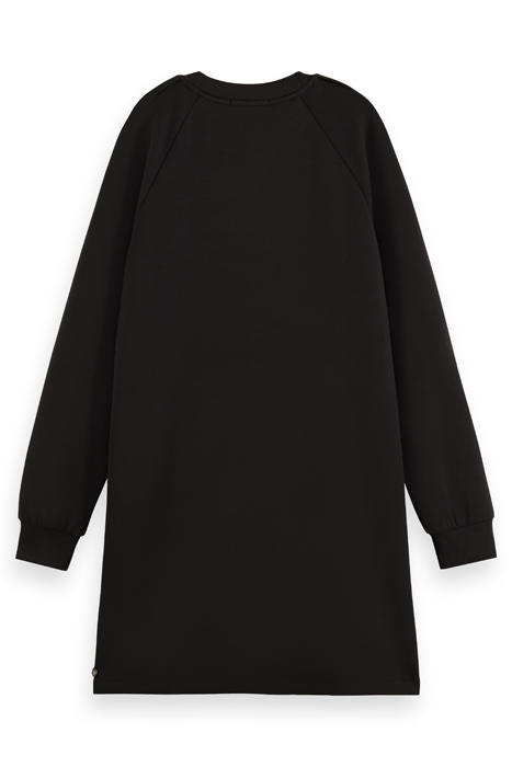 TUCK DETAIL JERSEY DRESS EVENING BLACK 5
