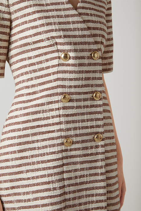 DR OXLADE - STRIPE TWEED BROWN 5