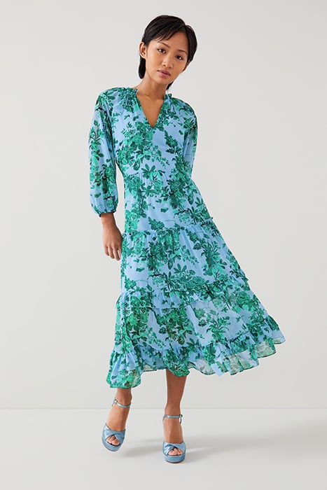 DR ELEANOR PETITE DRESS BLUE 2