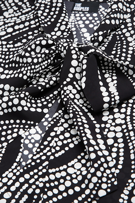 TOP LAVALIERE PEARLS BLACK WHITE 7