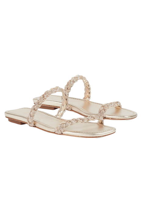 FS RIA FLAT SANDAL GOLD 2