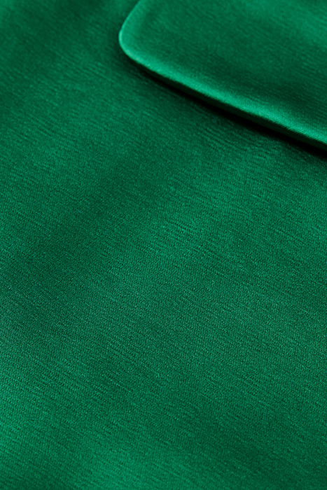 BELTED SATIN SINGLE BREASTED BLAZER PINE TREE 9