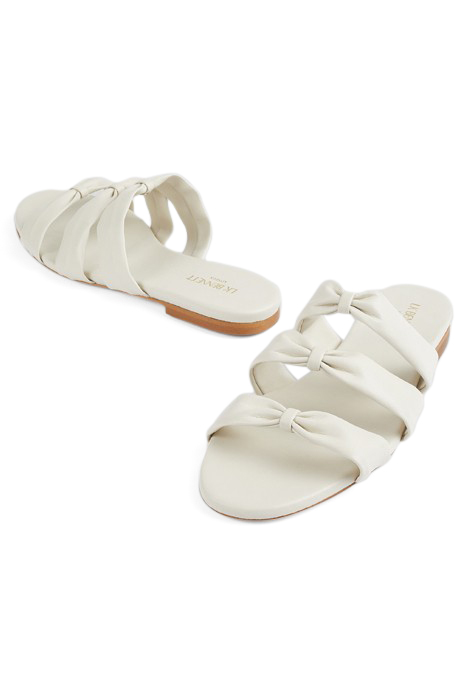 FLS JAYLA THREE BOW STRAP ECRU 3