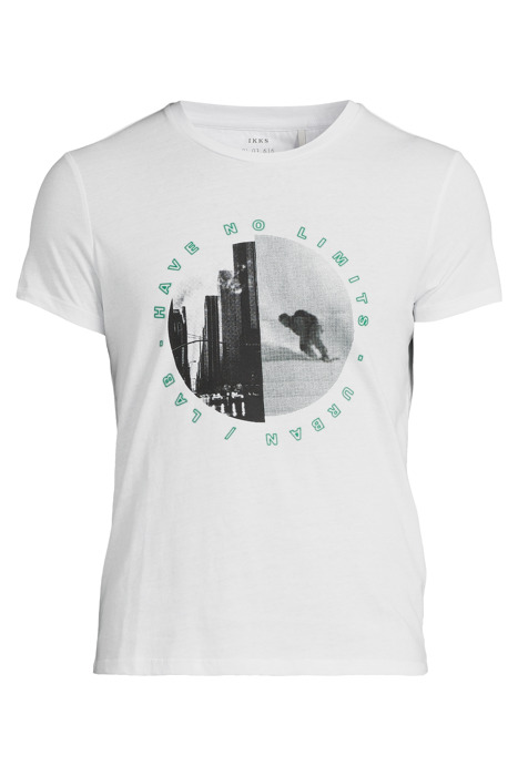 WHITE BUILDINGS IMAGE DRY FAST T-SHIRT WHITE 3