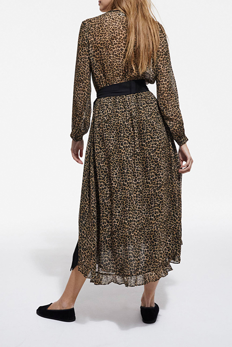 LONG LEO DRESS VISCOSE GGT LEOPARD 2