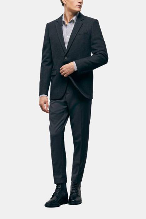 JACKET ONLY HERRINGBONE PATTERN DARK GREY 5