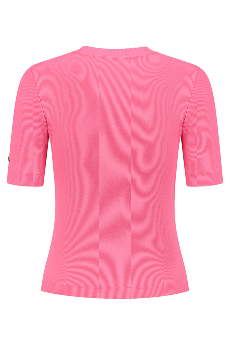 RIB T-SHIRT CANDY PINK 2