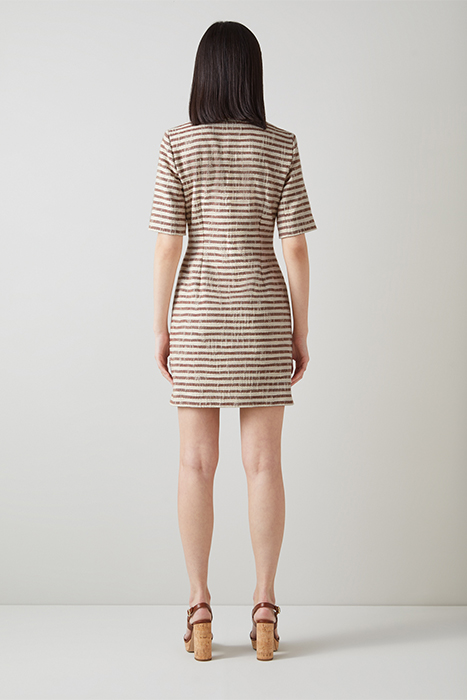 DR OXLADE - STRIPE TWEED BROWN 2