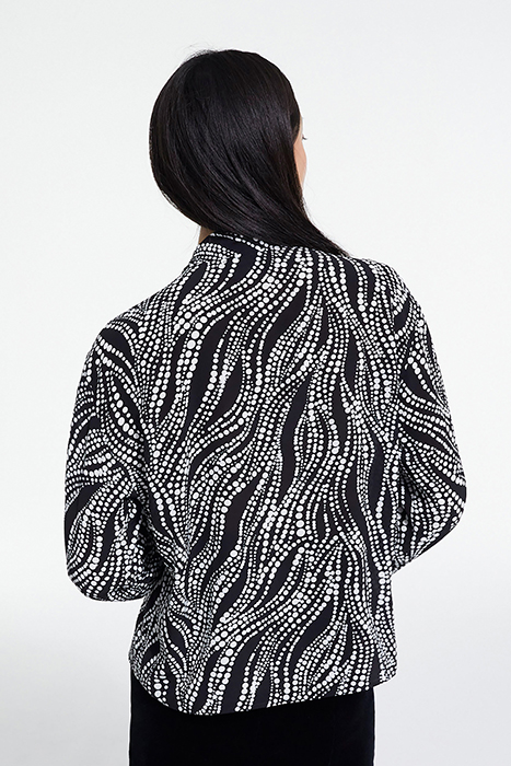 TOP LAVALIERE PEARLS BLACK WHITE 2