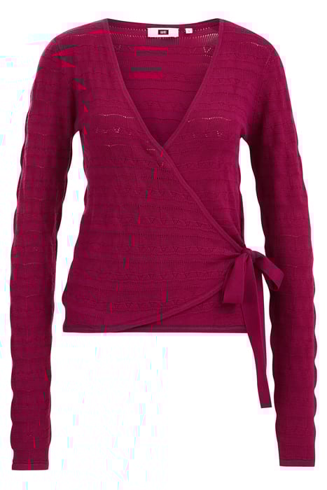 KNITTED CARDIGAN DARK PURPLE 4