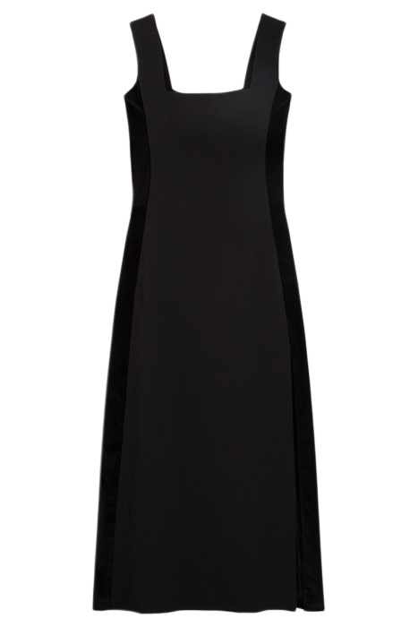 LONG SQUARE NECKLINE DRESS BLACK by The Kooples